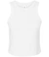 BL1019 (1019) Ladies Micro Rib Racer Tank Top solid white blend colour image